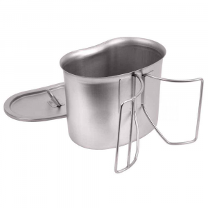 Набор котелок с крышкой Rothco Stainless Steel Canteen Cup and Cover Set
