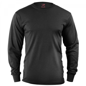 Футболка с рукавом Rothco Long Sleeve Solid T-Shirt Black