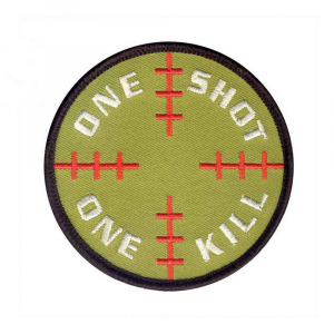 Нашивка Rothco "One Shot One Kill" Patch - Olive