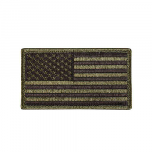 Нашивка Rothco "American Flag" Patch - Olive/Black