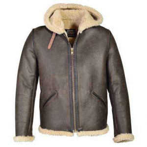 Куртка SCHOTT Hoodie Shearling Sheepskin B-6 2B6 Brown