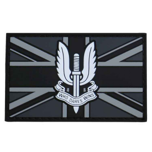 Патч Kombat UK "Who Dares Wins / UK FLAG" PVC Patch