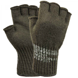 Перчатки шерстяные без пальцев Rothco Fingerless Wool Gloves Olive
