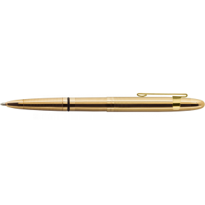 Ручка FISHER Lacquered Brass Bullet Space Pen with Clip - 400GGCL