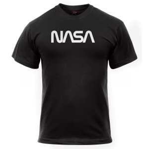Футболка Rothco "Authentic NASA Worm Logo" T-Shirt - Black