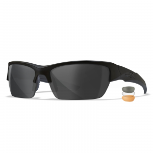 Баллистические очки Wiley-X VALOR 2.5mm Grey/Clear/Light Rust Lens Black Frame - CHVAL06