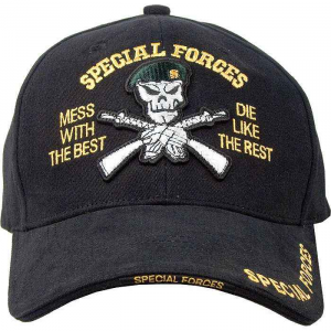 Бейсболка Rothco Deluxe "Special Forces" Profile Cap Black