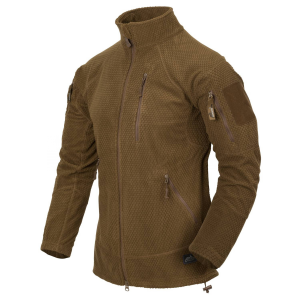 Толстовка флисовая Helikon-Tex Alpha Tactical Grid Fleece Coyote