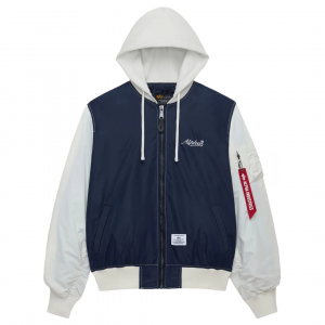 Куртка бомбер Alpha Industries L-2B Relaxed Varsity Flight Jacket Replica Blue