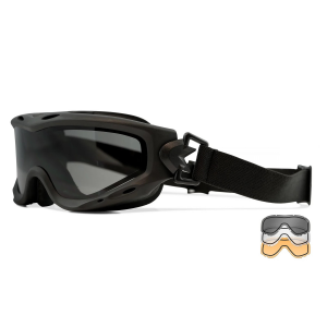 Очки тактические Wiley X SPEAR DUAL Lens Grey/Clear/Rust Black Frame SP293DLB
