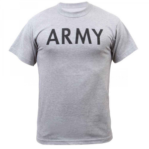 Футболка тренировочная Rothco "Army'' T-Shirt Grey