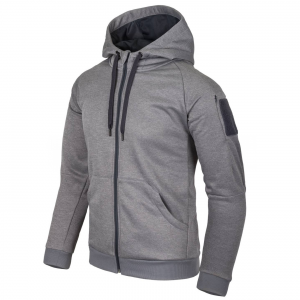 Толстовка тактическая Helikon-Tex Urban Tactical Hoodie Fullzip&reg; - Melange Gray