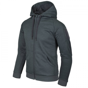Толстовка тактическая Helikon-Tex Urban Tactical Hoodie Fullzip&reg; - Melange Black-Gray