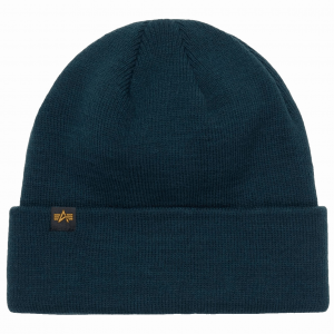 Шапка Alpha Industries Essential Short Cuff Beanie - Midnight Teal