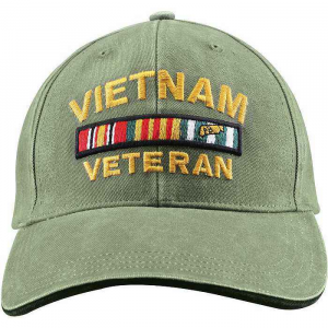 Бейсболка Rothco Deluxe Vintage "Vietnam Veteran" Profile Cap Olive