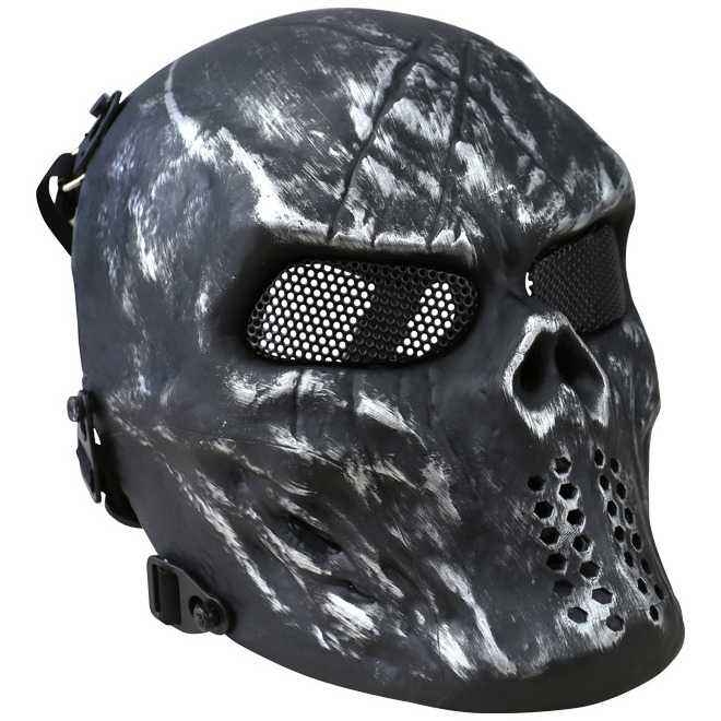 Маска защитная Kombat UK Skull Mesh Mask - Gun Metal