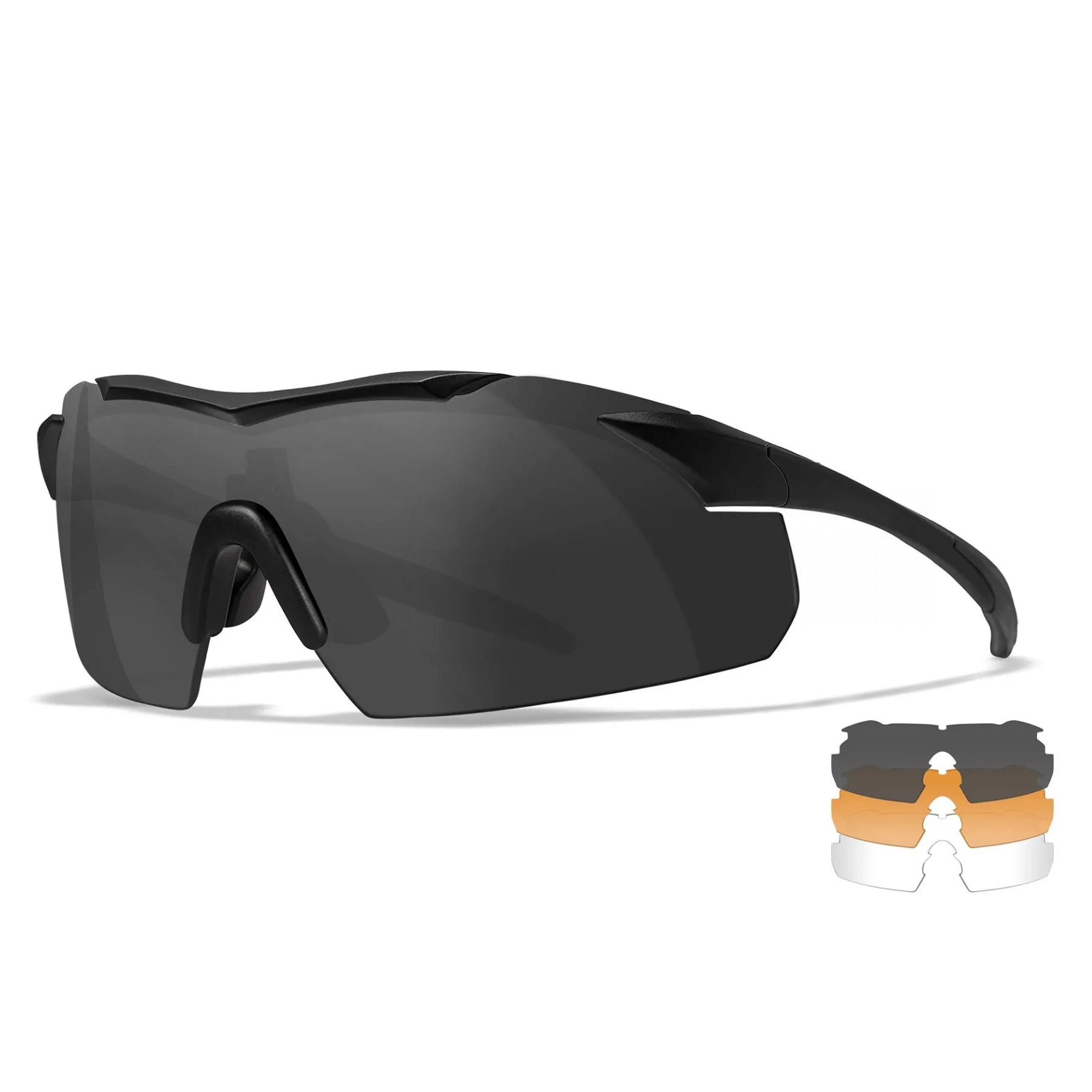 Баллистические очки Wiley-X VAPOR 2.5mm 3502 - 3LS Black Frame