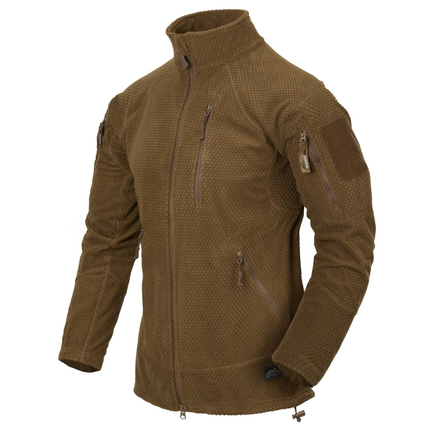 Толстовка флисовая Helikon-Tex Alpha Tactical Grid Fleece Coyote