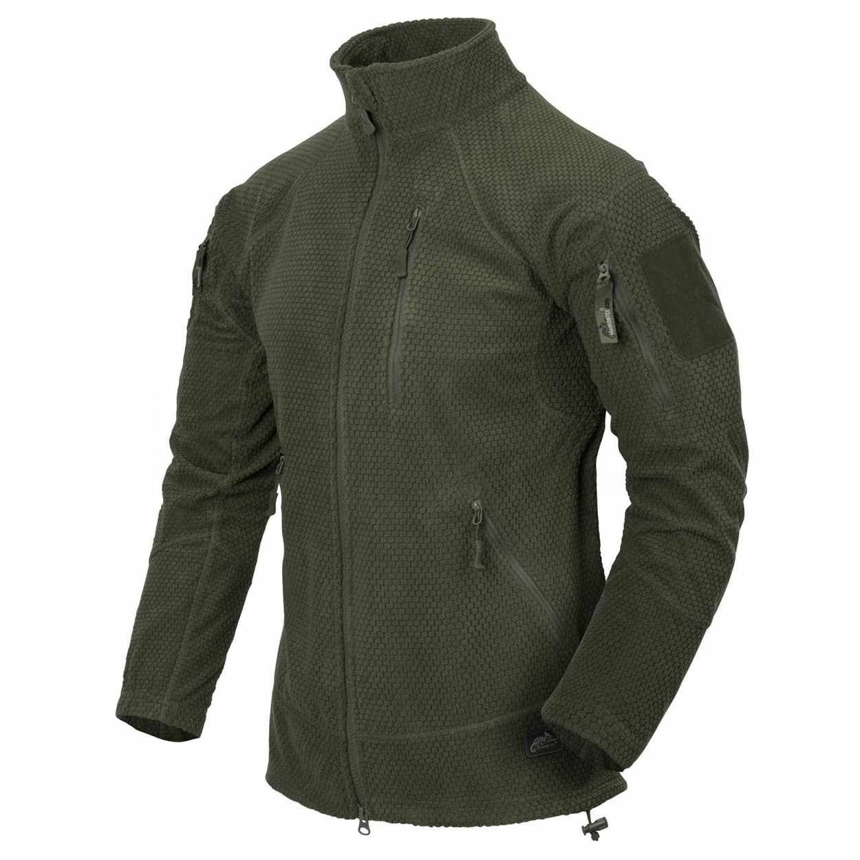 Толстовка флисовая Helikon-Tex Alpha Tactical Grid Fleece Olive