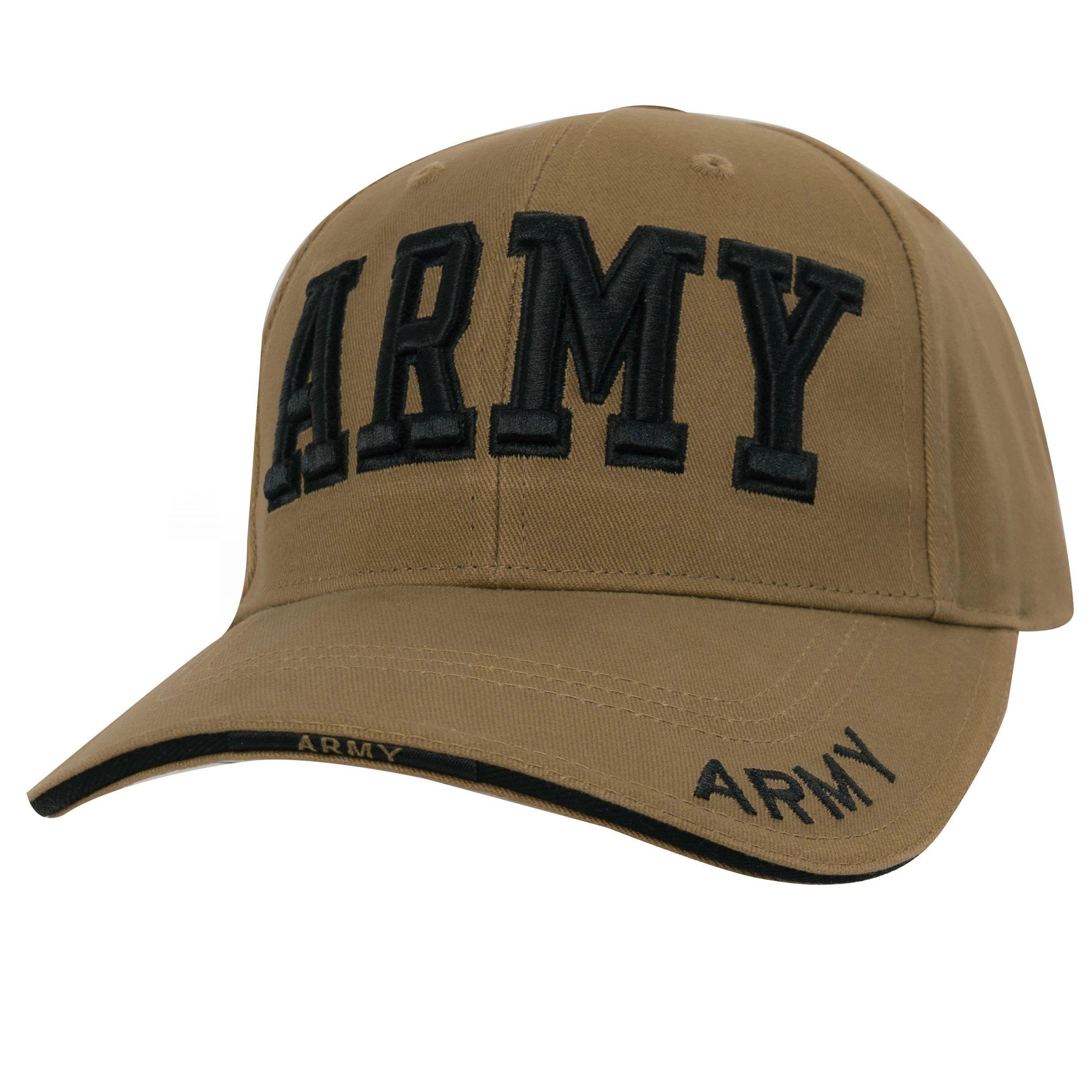 Бейсболка Rothco Deluxe "ARMY" Profile Cap Коричневый