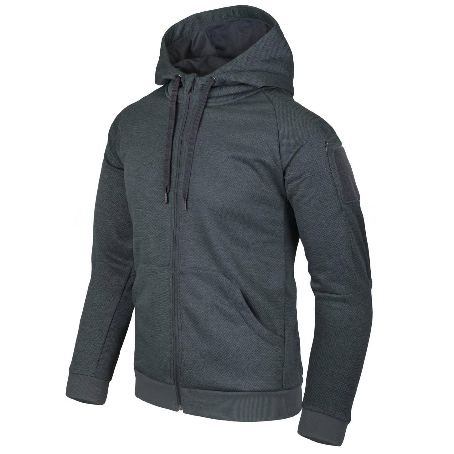 Толстовка тактическая Helikon-Tex Urban Tactical Hoodie Fullzip&reg; - Melange Black-Gray