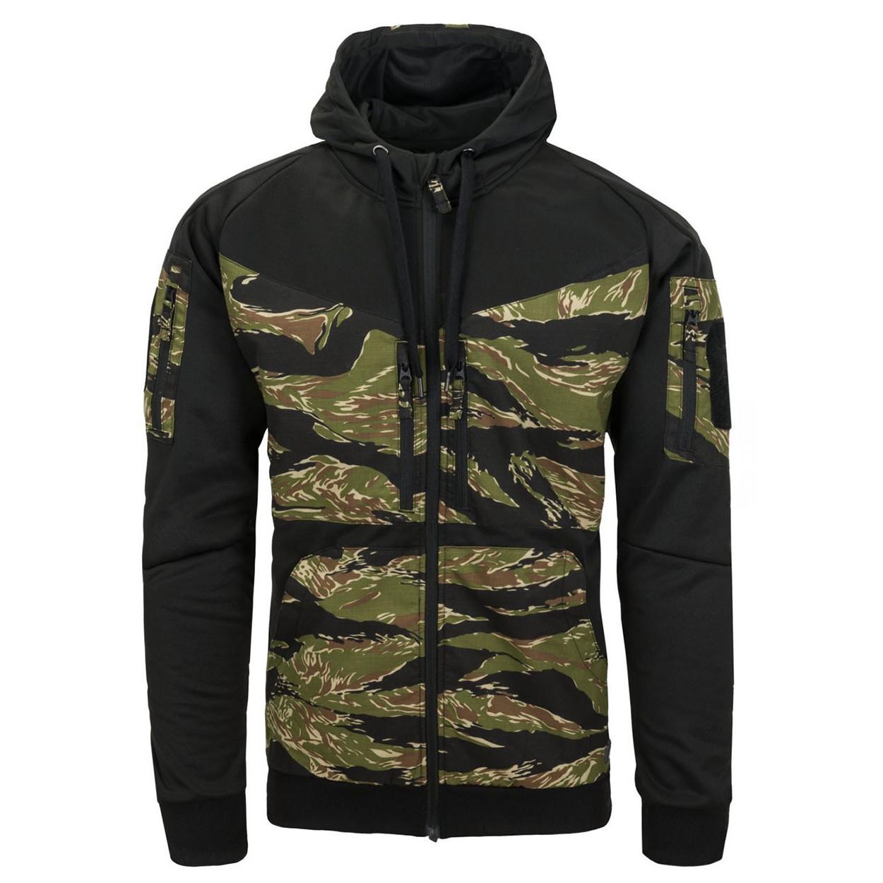 Толстовка тактическая Helikon-Tex Rogue Hoodie Fullzip - Black/Tiger Stripe