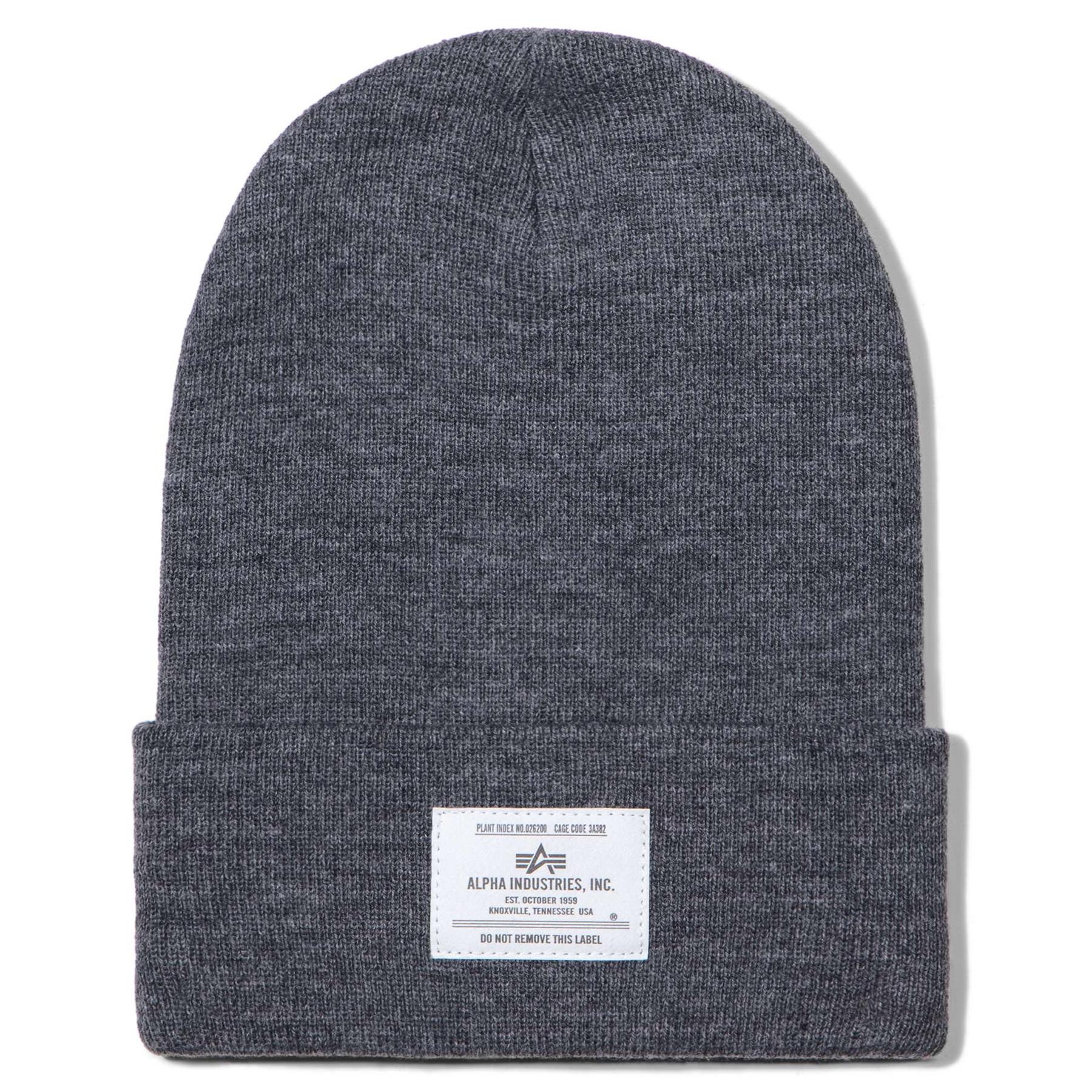 Шапка Alpha Industries Essential Beanie Charcoal