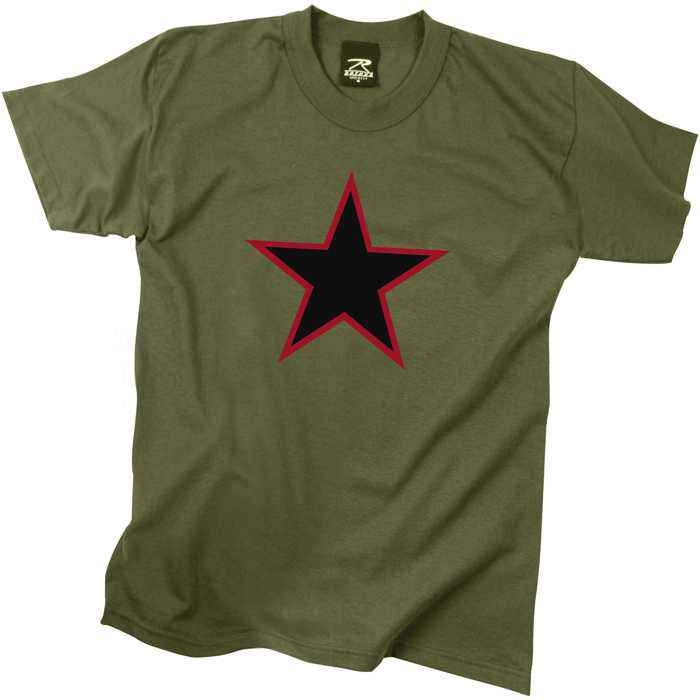 Футболка Rothco "Red Star" T-Shirt Olive