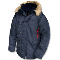 Куртка аляска Alpha Industries N-3B Parka Gen I Replica Blue зимняя