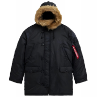 Куртка аляска Alpha Industries N-3B Parka Gen I Black зимняя