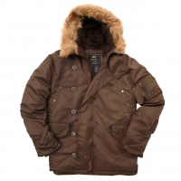Куртка аляска Alpha Industries N-3B Parka Gen I Chocolate зимняя