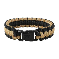 Браслет выживания Rothco Paracord - Coyote/Black