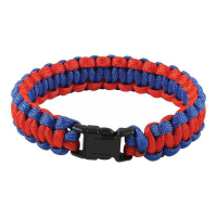Браслет выживания Rothco Paracord - Red/Blue