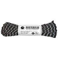 Корд Rothco Nylon Paracord Type III 550lb Black/Reflective
