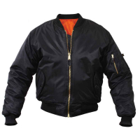 Куртка бомбер Rothco MA-1 Flight Jacket - Black