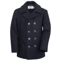 Бушлат шерстяной SCHOTT Classic Melton Wool Navy Pea Coat 740 - Navy