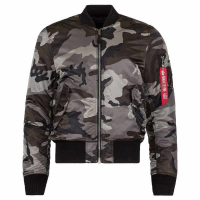 Куртка летная Alpha Industries MA-1 Slim Fit Tonal Black Camo