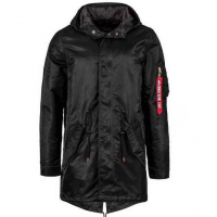 Куртка-парка фиштейл Alpha Industries Nylon Fishtail Mod Black