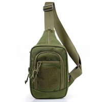 Сумка тактическая через плечо YAKEDA Tactical Cross Body Sling Bag Оливковый