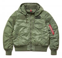 Куртка бомбер Alpha Industries MA-1 Hooded Rib Sage