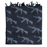 Шарф тактический Kombat UK Gun Shemagh - Black & Grey
