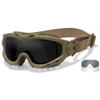 Очки тактические Wiley-X SPEAR Smoke Grey/Clear Lens Tan Frame SP29T