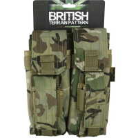 Подсумок Kombat UK Double AK47/M16 Mag Pouch with Pistol Mag - BTP
