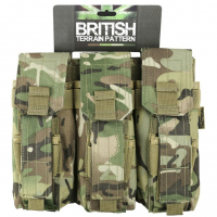 Подсумок Kombat UK Triple AK47/M16 Mag Pouch WITH Pistol Mag - BTP