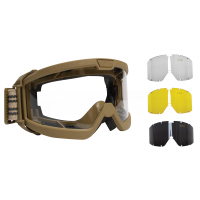 Очки тактические Rothco ANSI Ballistic OTG Goggle System - Coyote