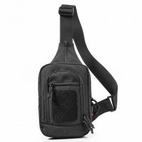 Сумка тактическая через плечо YAKEDA Tactical Cross Body Sling Bag Black