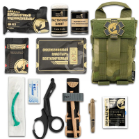 Аптечка тактическая Rhino Rescue IFAK Medical Pouch First Aid Kit QF-001M Camo