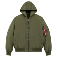 Куртка бомбер Alpha Industries MA-1 Hooded Oxford Flight Jacket Green