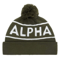 Шапка Alpha Industries Essential Pom Beanie Olive