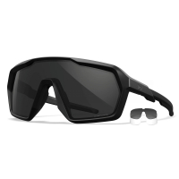 Баллистические очки Wiley X CITADEL CAPTIVATE™ Grey and Clear Lens Black Frame CHCTD01